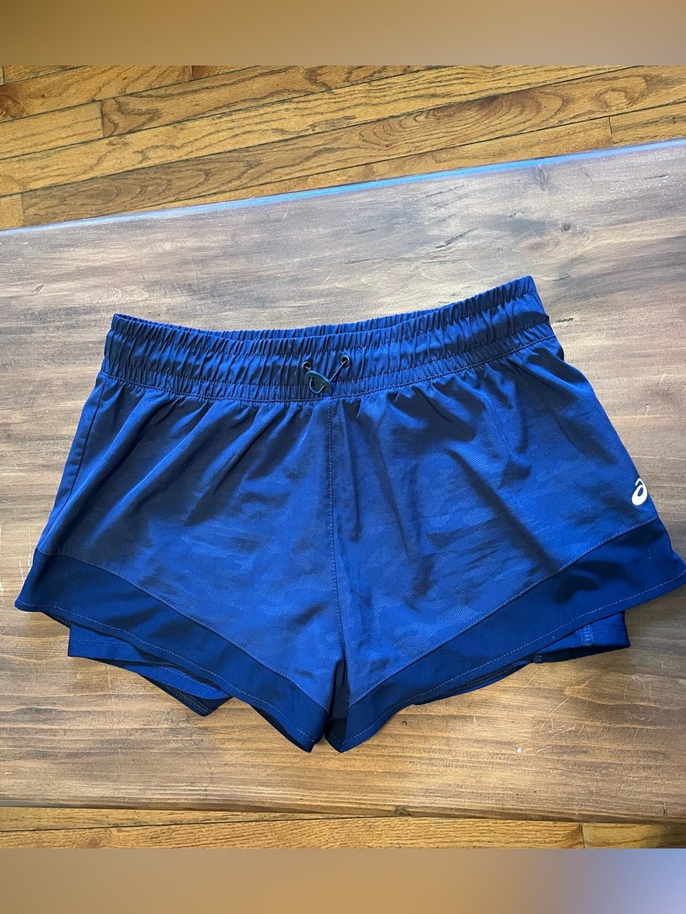 Asics Mini Camo Blue Shorts